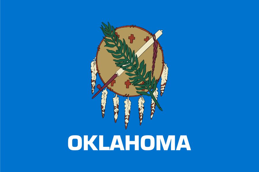 Offical State Flag Of Oklahoma.